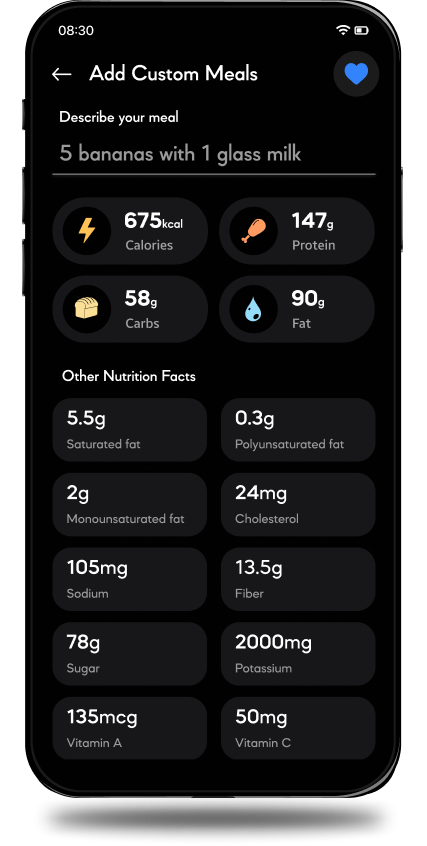 Meal logging AI tool